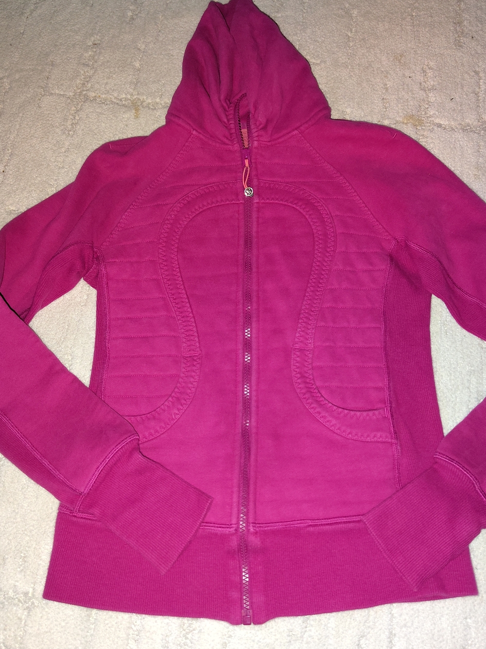 lululemon athletica Women's Hooded Zip Jacket - Fuchsia